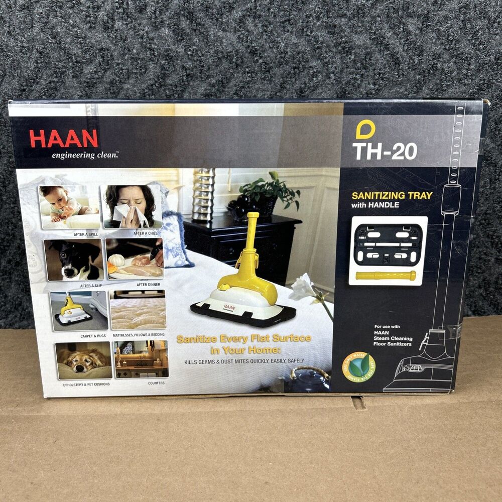 Haan Sanitizing Tray TH-20 & Handle, Use With Steam Cleaning Floor Sanitizers